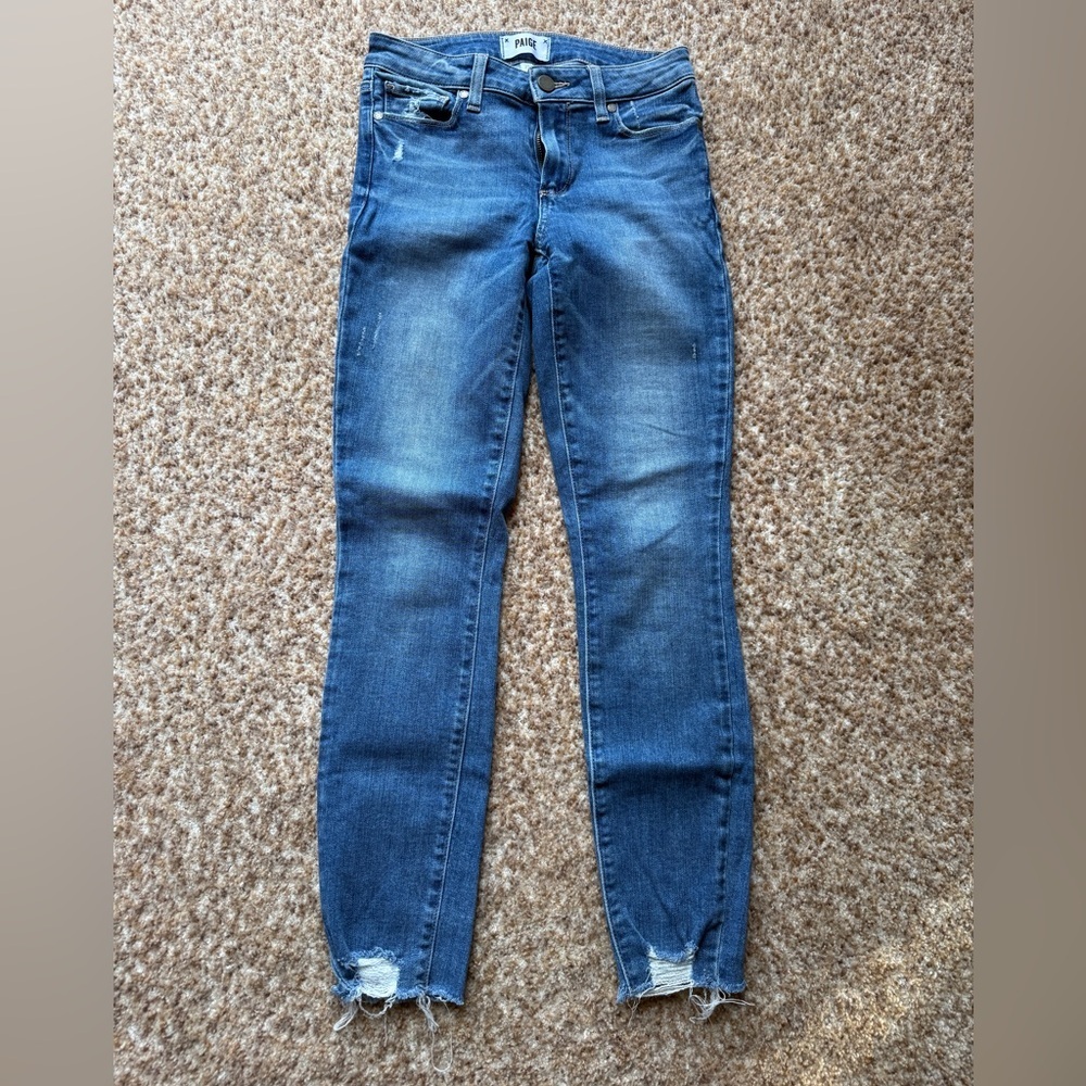 PAIGE Dark Blue Verdugo ankle Jeans size 25